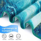 4 Packs Microfiber Oversized Lightweight Thin Beach Towel Sandproof Compact Quick Dry Clearance Towels Extra Large Sand Free Travel Essentials Accessories Women Gift Purple Mandala Turtle Glaxy Coast - Image 5