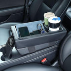 Car Armrest Organizer Multifunctional PU Leather Cup Holders - Image 4