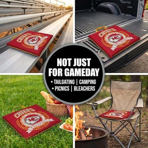 NFL Kansas City Chiefs Crest Logo Stadium Cushion - Image 3