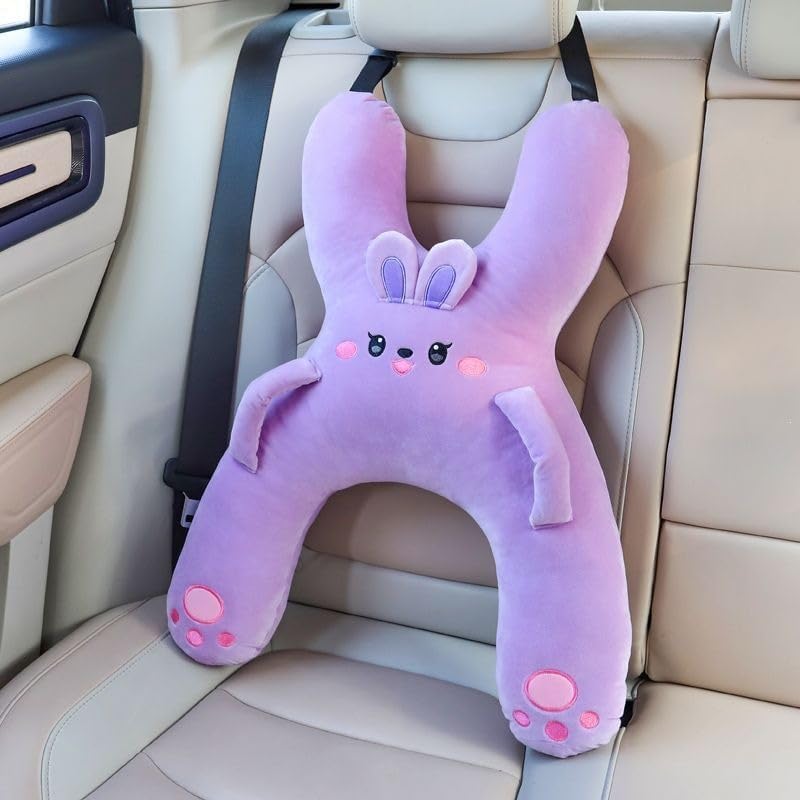 Car Seat Belt Pillow for Kids, Snoozy Car Pillow for Kids，Purple - Image 7