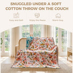 LUTBM Boho Throw Blanket for Bed 60"x80", 100% Cotton Soft Couch Blankets - Image 4