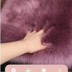 Fluffy Car Headrest Pillow Furry Long Wool Lumbar Auto Head Neck Support Pillow Cushion Natural Luxury Fur Warm Soft Comfort Winter - Image 6