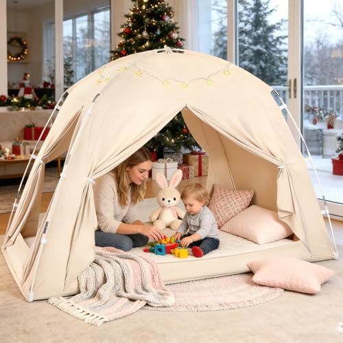 Twin Bed Tent for Kids and Adults, Indoor Blackout Sleep Play Tents Canopy by Unknown