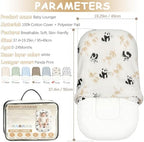Baby Lounger, Extra Large Infant Support Cushion for 0-24 Months - Image 2