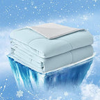 Cozy Bliss Cooling Comforter for Hot Sleepers Queen Size, Gray Blue by CozyBliss