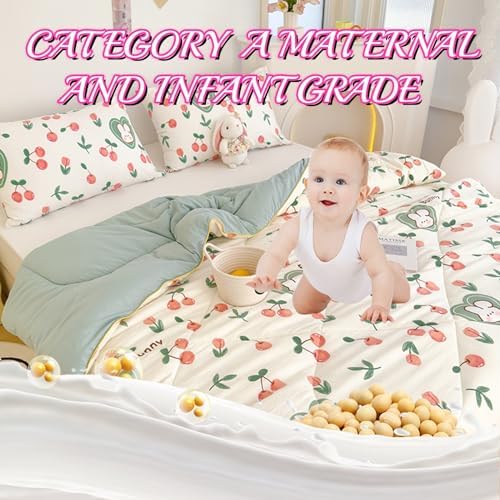Simple Spring Comforter Full Size, Category A Maternal and Infant Grade Quilt Core - Healthy Warm Comfortable Comforter for Bedroom Living Room Bed Decor(J,200 * 230cm/79 * 91") - Image 5