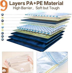 Travel Vacuum Storage Bag with Rechargeable Cordless Pump, 15 Pack Vacuum Seal Space Saver Bags for Clothing Clothes Luggage & Suitcase Compression Packing - Image 2