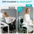 Seat Cushion for Office Chair, Ergonomic Cushion with Lumbar Support Pillow - Image 5