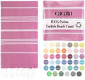 Cacala Lightweight and Thin Turkish Beach Towel 100% Cotton Sand-Free and Quick-Drying Goodness Perfect as an Extra Large Travel Towel, Beach Accessory, or Gift for Beach Lovers, 37 x 70 by CACALA