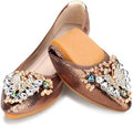 KUNWFNIX Women Ballet Flats Rhinestone Wedding Ballerina Shoes Foldable Sparkly Comfort Slip on Flat Shoes by KUNWFNIX