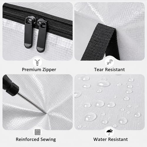 Songrey Extra Large Heavy Duty Moving Bags, 8 Pack, Clear - Image 3