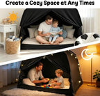 Full Bed Tent for Kids, Indoor Canopy Privacy Toddler Sleep Tent - Image 4