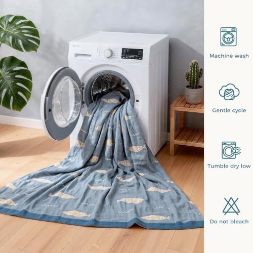 LUTBM Boho Throw Blanket for Bed 60"x80", 100% Cotton Soft Couch Blankets - Image 7