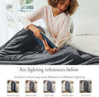 NANPIPER Sherpa Blanket for Couch, Warm and Lightweight Throw, Soft Fuzzy Plush Fleece for Winter, Castlerock Grey 50x60 Inches - Image 6