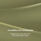 SLEEP ZONE 3 Pieces Jersey Knit Bedding Sets with 1 Comforter and 2 Pillow Shams, Soft and Breathable Comforter Set with Women, Men, Adults, Washable (Green, Full) - Image 4