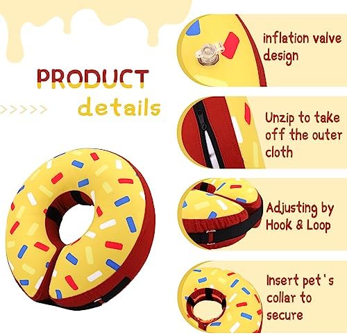 Supet Inflatable Dog Cone Collar Alternative After Surgery, Dog Neck Donut Collar Recovery E Collar for Neuter, Soft Pet Cone for Small Medium Large Dogs - Image 6