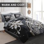 WeCozy Full Comforter Set with Sheets, 7 Pieces Diamond Crystal Bedding - Image 4