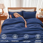 Homelike Moment King Size Comforter Set 3 Piece, Lightweight Soft Bed Sets - Image 2