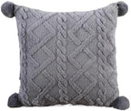 Thickened Taffel Plush Pillow Quilt 2-in-1, Multifunctional Autumn Winter Quilt, Dual Purpose Cushion, Foldable Travel Blanket(Color3,Small) by Unknown