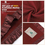OakRidge Heirloom Merino Wool Blanket - 100% Australian Wool with - Image 5