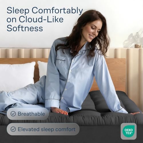 Niagara Sleep Solution 100% Cotton Top King Size Mattress Pad, Pillow Top - Image 2