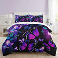 WeCozy King Comforter Set, 3 Pieces Butterfly Galaxy Bedding, All Season by WeCozyHomeDecor