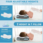 Elviros Cervical CPAP Pillow for Users to Reduce Air Leaks &Mask Pressure - Image 6