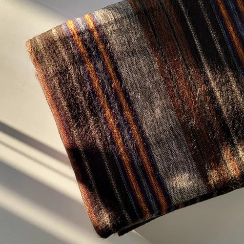 Alpaca Wool Throw Blanket | Warm, Ultra-Soft, 85" x 65" | Breathable, Non-Itchy Blanket-Throw | Hypoallergenic and Beautiful Fabric (Dark Brown) - Image 4