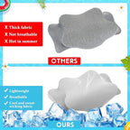 Hahafelt 2 Pcs Cooling Cervical Pillowcase, Gray, Queen Size - Image 3