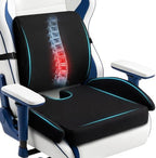 Widened Gaming Chair Cushion Set with Lumbar Support, Tailbone Pain Reduce by Unknown