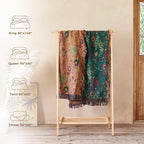 LUTBM Boho Throw Blanket for Bed 60"x80", 100% Cotton Cozy Couch Blankets - Image 6