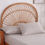 100% French Linen Pillowcase Set of 2, Natural Pure Linen Pillow Covers - Image 4