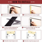 100 Feet Weather Stripping Door Seal Strip, Solike V-Shaped "Q" Foam Slot Installation Seals Large Gap Kerf Weather Stripping for Door Frame, Easy Cut to Size(Black) - Image 4