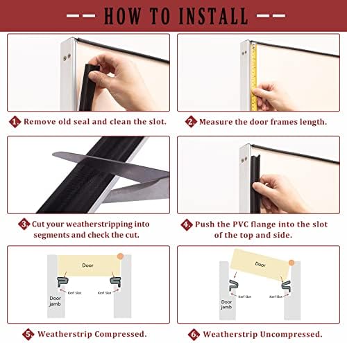 100 Feet Weather Stripping Door Seal Strip, Solike V-Shaped "Q" Foam Slot Installation Seals Large Gap Kerf Weather Stripping for Door Frame, Easy Cut to Size(Black) - Image 4