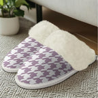 Cotton Slippers With Fluffy Edges House Slippers Non‑Slip Sole - Image 3