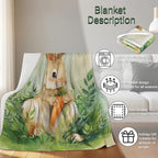 Bee Lemon Throw Blanket Soft Lightweight, Watercolor Fruit Botanical Blankets for Bedroom Living Room Sofa Office, Vibrant Animal Cozy Throws, Home Accent and Kids Girls Gifts, 50 X 60 Inch - Image 5
