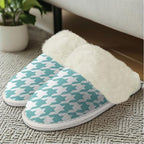 Cotton Slippers With Fluffy Edges House Slippers Non‑Slip Sole - Image 3