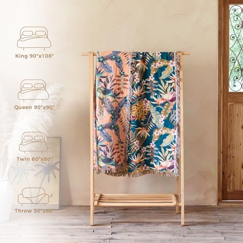 LUTBM Boho Throw Blanket for Couch 50"x60", Cotton Decorative Bed Throws - Image 6