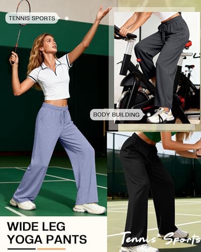 4 Pack Women Lounge Comfy Pants Lightweight Sweatpant - Image 4