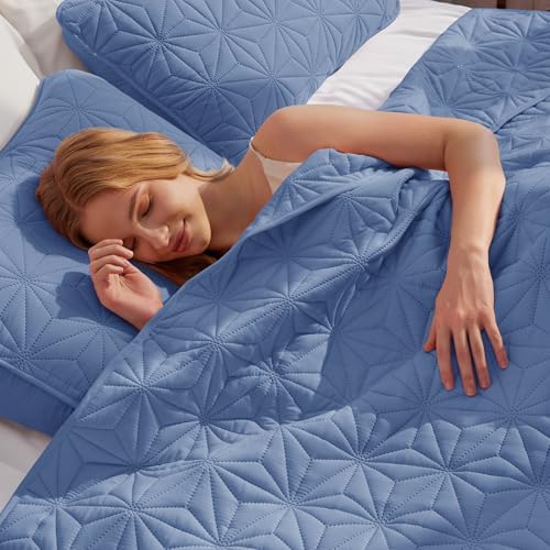 Whale Flotilla Soft Twin Quilt Bedding Set 2-Pieces Lightweight Bedspread - Image 3