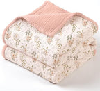 lulumoon Muslin Baby Blanket for Girls: Soft Lightweight Toddler Blanket by Lulumoon