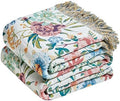 LUTBM Boho Throw Blanket for Couch 50"x60", Cotton Decorative Bed Throw by LUTBMFindYourFreeSpiritatHome