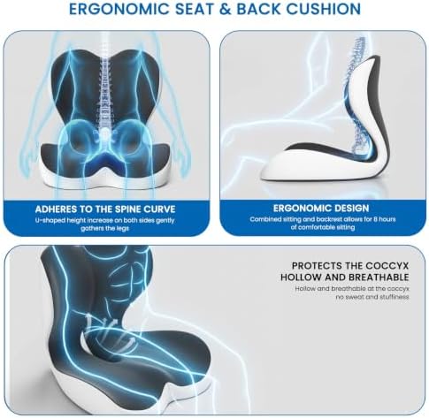 Car Seat Cushion Reducing Sciatica Pressure, Back & Tailbone Comfort - Image 4