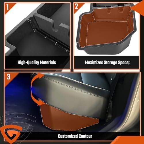 GEARLAST Truck Underseat Storage Box Fits for Chevy Silverado 1500 Crew Cab - Image 4