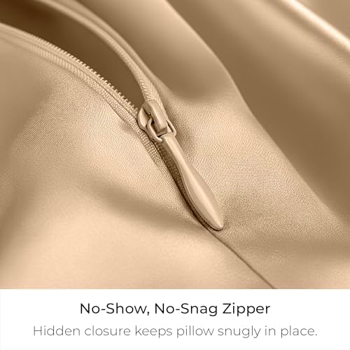 Mellanni Pure Silk Throw Pillowcase - Perfect for Hair and Skin - Image 3