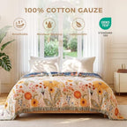 LUTBM Boho Throw Blanket for Bed 60"x80", All Season Cotton Couch Blankets - Image 2