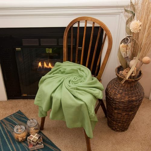 (24 Pack) Bulk Fleece 50x60 Throw Blankets for Wedding Favors, Homeless Women, Men, Homes, Bed, Sofa, Couch, Office, Pet Blankets, Travel | Soft Warm Lightweight Throw Blankets in Bulk (Green) - Image 5