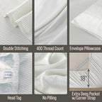Bella Coterie | Luxury Bamboo Viscose Queen Size Pillowcase Set - Image 3