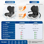 Large Car Seat Cushion with Lumbar Support Pillow for Long Sitting - Image 3