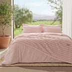 Bedsure 2-in-1 Comforter Set with Detachable Fleece Blanket, Pink Queen by BEDSURE